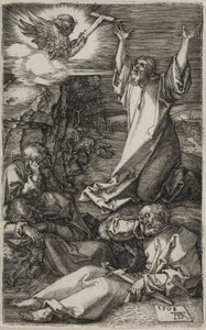 Agonia w ogrodzie, z wyrytej pasji autorstwa Albrecht Dürer