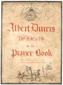 Albert Dürers Wzory do Modlitewnika, 1817. autorstwa Albrecht Dürer