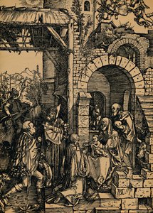 Adoracja Królów, Adoracja Królów, 1503-1504. autorstwa Albrecht Dürer