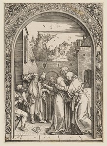 Anna i Joachim pod Złotą Bramą autorstwa Albrecht Dürer