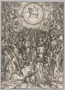 Apokalipsa: Adoracja Baranka — hymn wybranych autorstwa Albrecht Dürer