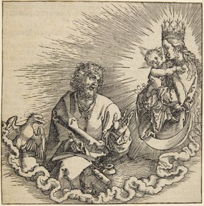 Apokalipsa św. Jana (strona tytułowa) autorstwa Albrecht Dürer