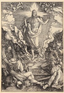 Zmartwychwstanie Chrystusa, arkusz 12 z cyklu „Wielka Pasja” autorstwa Albrecht Dürer