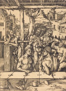 Dom Łaźni, ok. godz. 14961497. autorstwa Albrecht Dürer
