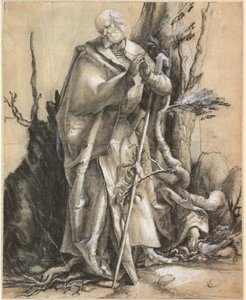 Brodaty święty w lesie, ok. 1516 r. autorstwa Albrecht Dürer
