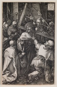 Niesienie Krzyża z cyklu „Pasja wyryta” autorstwa Albrecht Dürer