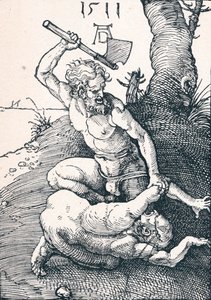 Kain zabija Abla, 1511 1906 autorstwa Albrecht Dürer
