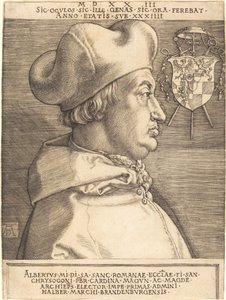 Kardynał Albrecht Brandenburgii („Wielki Kardynał”) autorstwa Albrecht Dürer