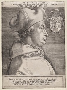 Kardynał Albrecht Brandenburgii – Wielka Płyta autorstwa Albrecht Dürer