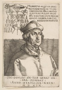 Kardynał Albrecht Brandenburgii, 1519. autorstwa Albrecht Dürer