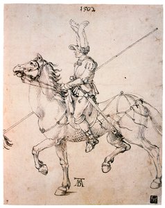 Kawaler z Lancą, 1502 autorstwa Albrecht Dürer