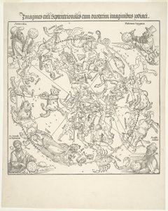 Niebiańska mapa północnego nieba autorstwa Albrecht Dürer