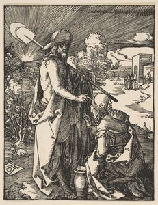 Chrystus ukazujący się Marii Magdalenie, z Małej męki, ca. 1510. autorstwa Albrecht Dürer