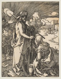 Chrystus ukazujący się Marii Magdalenie, z Małej męki, ca. 1510. autorstwa Albrecht Dürer