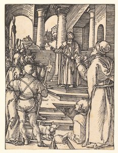 Chrystus przed Piłatem, z „Małej Pasji" autorstwa Albrecht Dürer