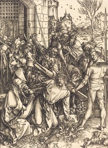 Chrystus dźwigający krzyż, c. 14981499. autorstwa Albrecht Dürer