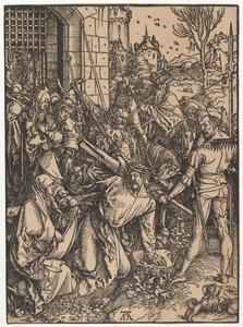 Chrystus dźwigający krzyż, z Wielkiej Męki, ca. 1498. autorstwa Albrecht Dürer