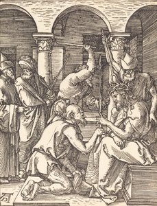 Chrystus ukoronowany cierniem, prawdopodobnie ok. 15091510. autorstwa Albrecht Dürer