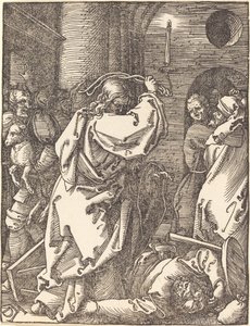 Chrystus wypędzający lichwiarzy ze świątyni autorstwa Albrecht Dürer
