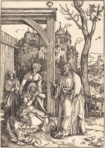 Chrystus żegna się ze swoją matką autorstwa Albrecht Dürer