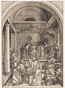 Chrystus wśród lekarzy autorstwa Albrecht Dürer