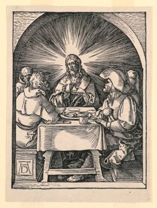 Chrystus w Emaus, z serii Mała pasja autorstwa Albrecht Dürer