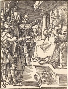 Chrystus przed Kajfaszem autorstwa Albrecht Dürer