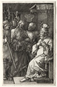 Chrystus przed Kajfaszem autorstwa Albrecht Dürer