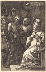 Chrystus przed Kajfaszem autorstwa Albrecht Dürer