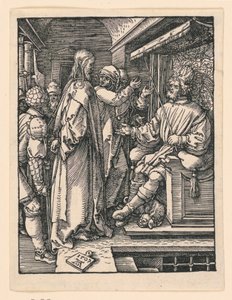 Chrystus przed Herodem, z serii Mała pasja autorstwa Albrecht Dürer