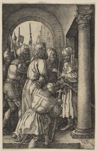 Chrystus przed Piłatem, z „Pasji” autorstwa Albrecht Dürer