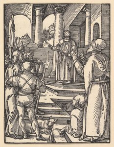 Chrystus przed Piłatem, z „Małej Pasji” autorstwa Albrecht Dürer