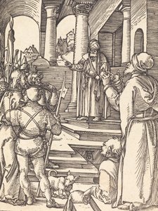 Chrystus przed Piłatem prawdopodobnie ok. 15091510. autorstwa Albrecht Dürer