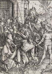 Chrystus niosący krzyż, 1498-1499 autorstwa Albrecht Dürer