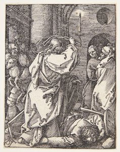 Chrystus wypędzający lichwiarzy ze świątyni autorstwa Albrecht Dürer