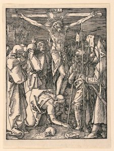 Chrystus na krzyżu (Ukrzyżowanie), z serii Mała pasja autorstwa Albrecht Dürer
