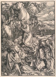 Chrystus na Górze Oliwnej (Agonia w Ogrodzie), z Wielkiej Męki autorstwa Albrecht Dürer