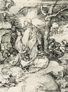 Chrystus na Górze Oliwnej autorstwa Albrecht Dürer