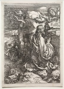 Chrystus na Górze Oliwnej, 1515. autorstwa Albrecht Dürer