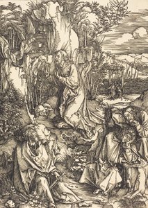 Chrystus na Górze Oliwnej, ok. godz. 14971499. autorstwa Albrecht Dürer