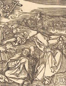 Chrystus na Górze Oliwnej, prawdopodobnie ok. 15091510. autorstwa Albrecht Dürer