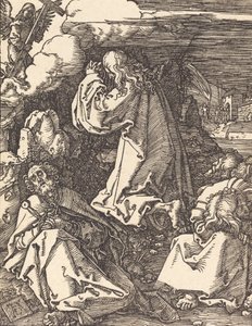 Chrystus na Górze Oliwnej, prawdopodobnie ok. 15091510. autorstwa Albrecht Dürer