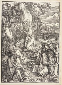 Chrystus na Górze Oliwnej autorstwa Albrecht Dürer