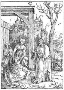 Chrystus opuszcza swoją Matkę autorstwa Albrecht Dürer