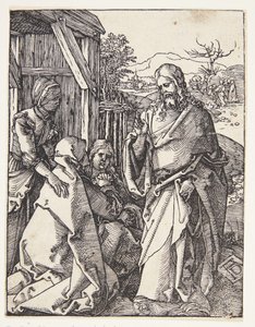 Chrystus żegna się ze swoją matką autorstwa Albrecht Dürer