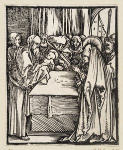 Ofiarowanie Chrystusa w świątyni (43 tematy religijne) autorstwa Albrecht Dürer