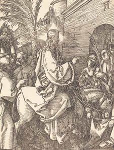 Wjazd Chrystusa do Jerozolimy, prawdopodobnie ok. 15091510. autorstwa Albrecht Dürer