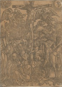 Chrystus na krzyżu, arkusz 8 z cyklu „Wielka Pasja” autorstwa Albrecht Dürer