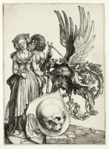 Herb z czaszką autorstwa Albrecht Dürer