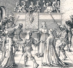 Taniec przy Torchlight, Augsburg, 1516 1906 autorstwa Albrecht Dürer